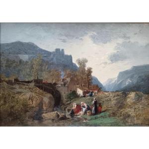 Jule Noël (1810-1881), The Washerwomen