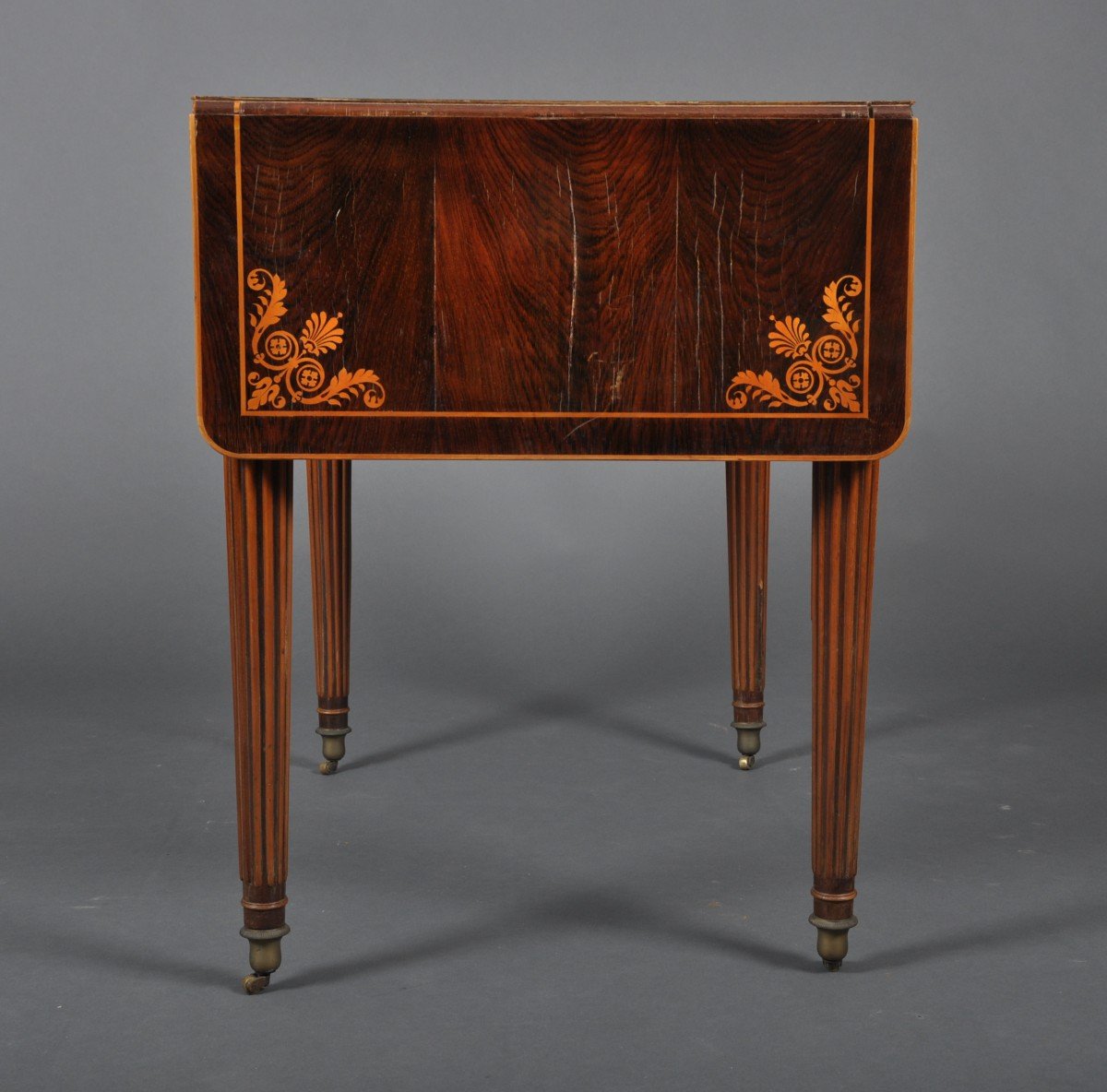 Charles X Period Desk Table In Rosewood-photo-4