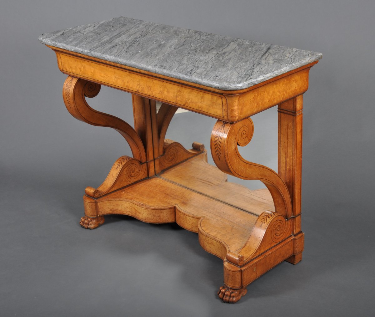 Charles X Period Console In Maple.