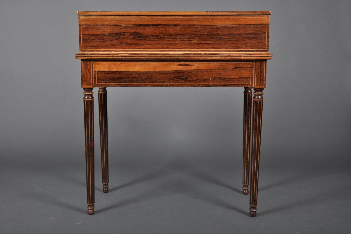 Happiness-of-the-day Desk From The Charles X Period In Rosewood-photo-1