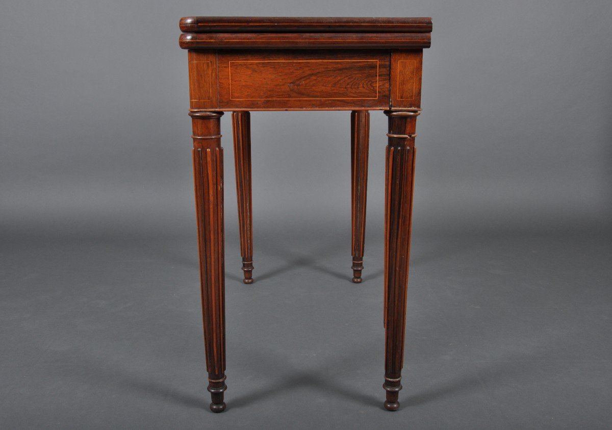 Charles X Period Game Table In Rosewood-photo-3