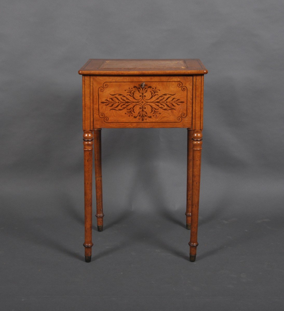 Charles X Period Coffee Table Or Bedside Table In Ash-photo-3