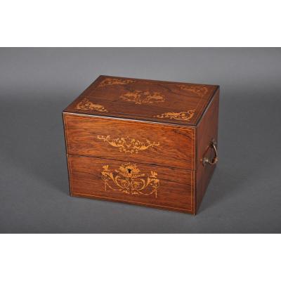 Charles X - Louis-philippe Period Liqueur Cellar In Rosewood