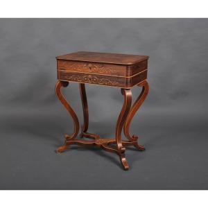 Charles X Period Work Table In Rosewood