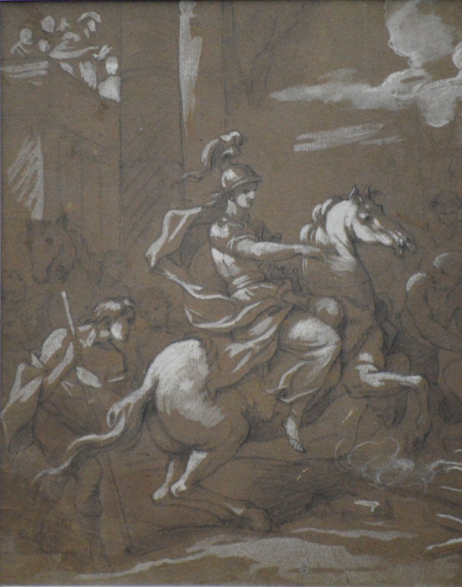 Charles-joseph Natoire 1700-1777.(attributed To) "scene Of Torture."-photo-3