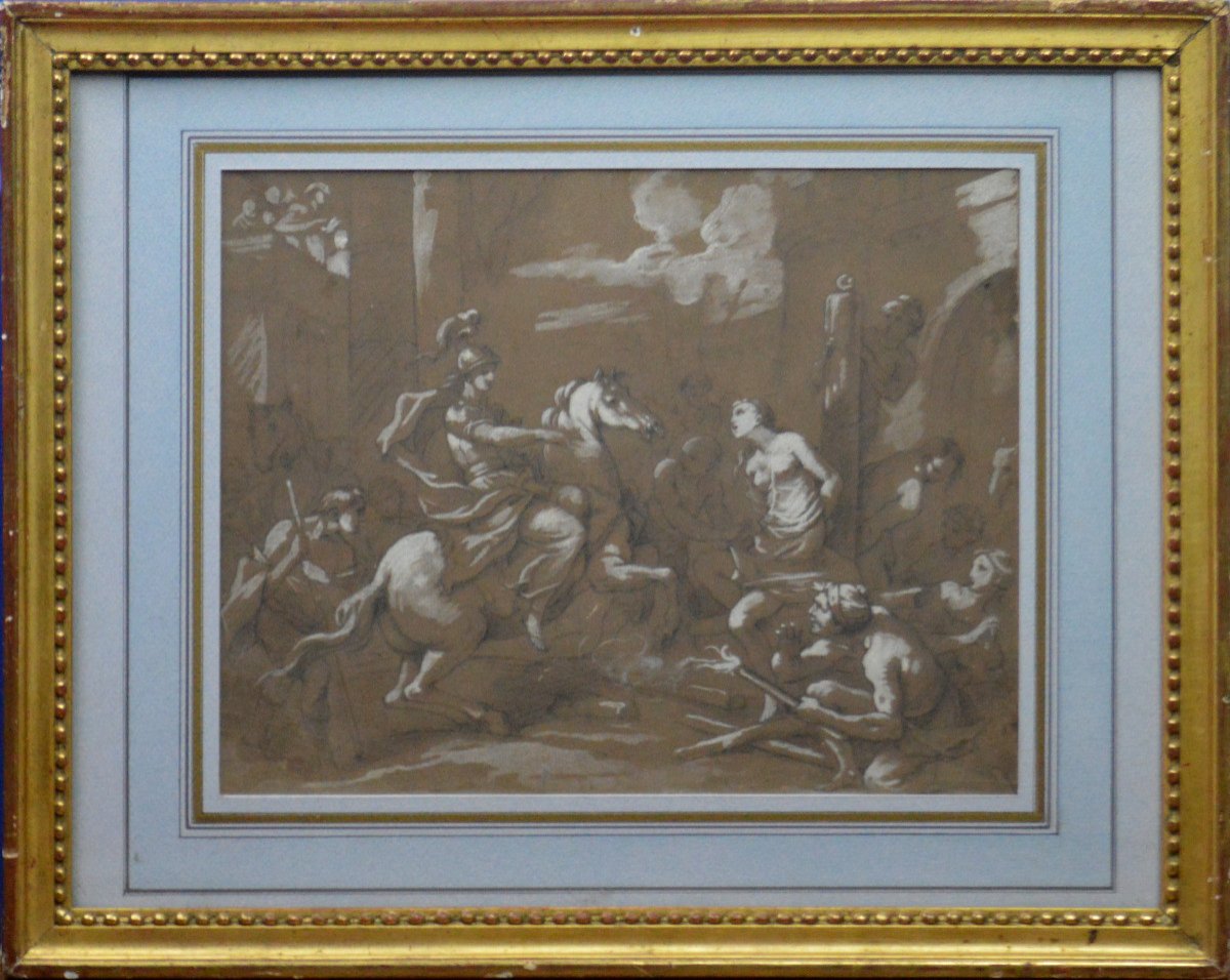 Charles-joseph Natoire 1700-1777.(attributed To) "scene Of Torture."