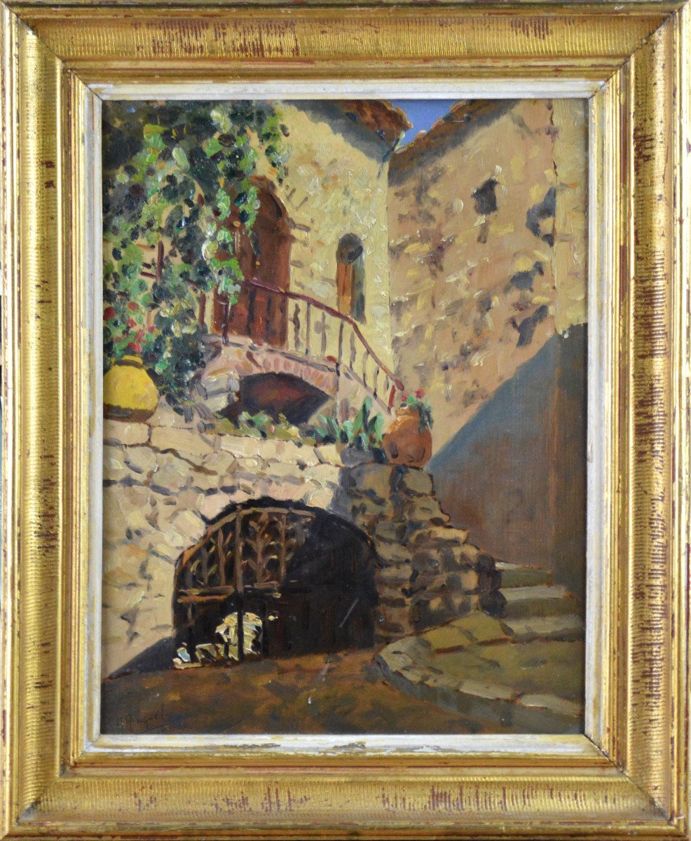 A. Anguélis XXᵉ siècle. "Eze sur Mer, Maison Sarrazine."