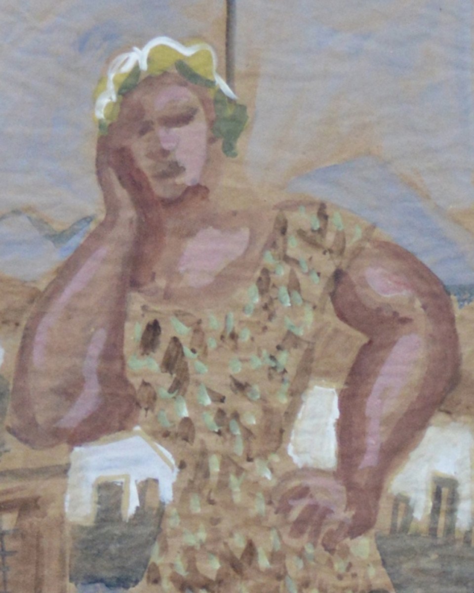 Louis Latapie 1891-1972. "woman At The Window."-photo-1