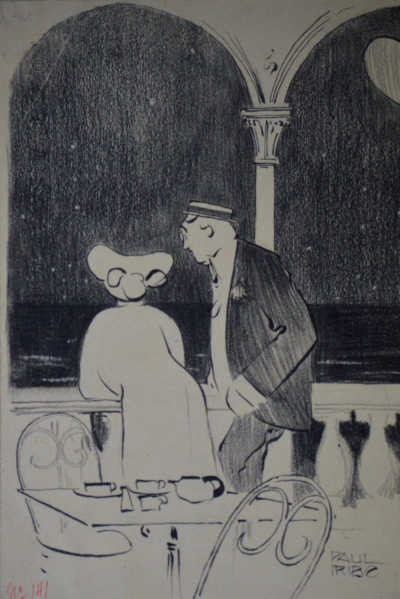 Paul Iribe 1883-1935. "flirt."-photo-4