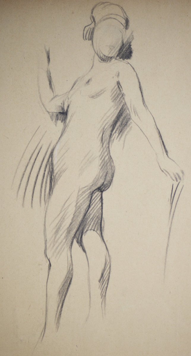 Claude-emile Schuffenecker 1851-1934. "female Nude."-photo-3