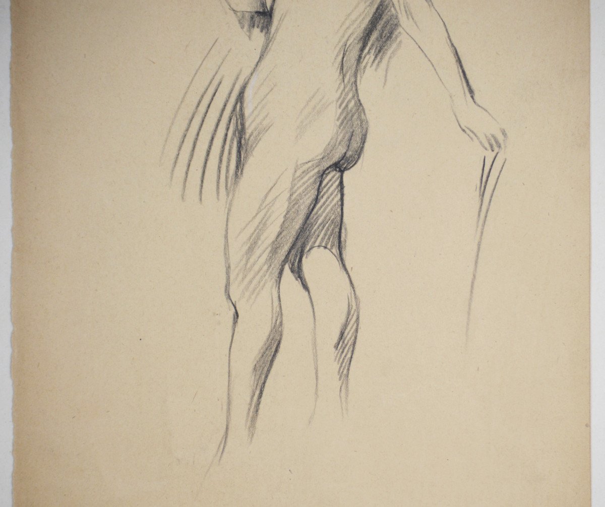 Claude-emile Schuffenecker 1851-1934. "female Nude."-photo-2