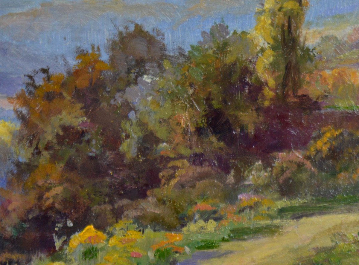 Alexandre Bailly 1866-1949. "Paysage."-photo-2