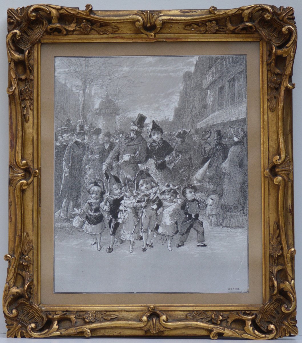 Georges Lorin 1849-1927. "Promenade en famille."