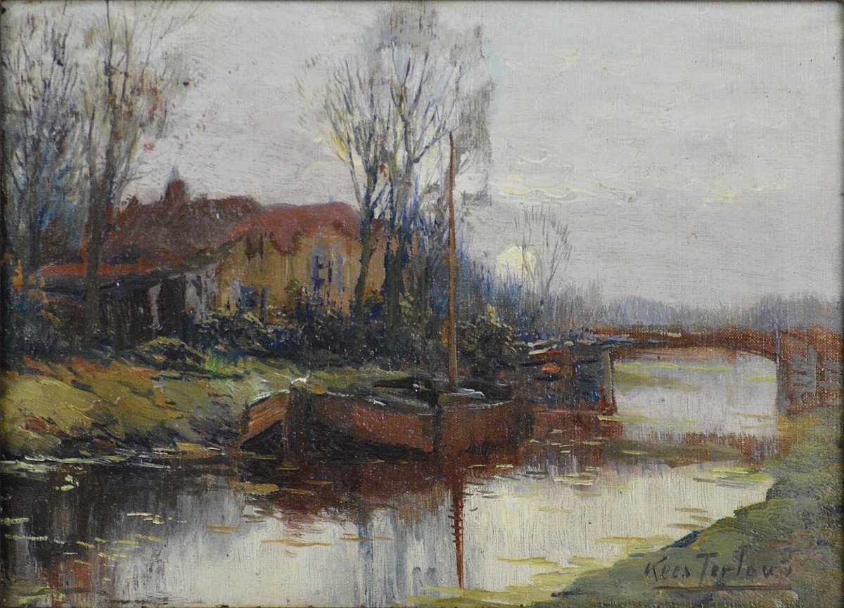 Kees Terlouw 1890-1942. " Bord du Canal."-photo-2
