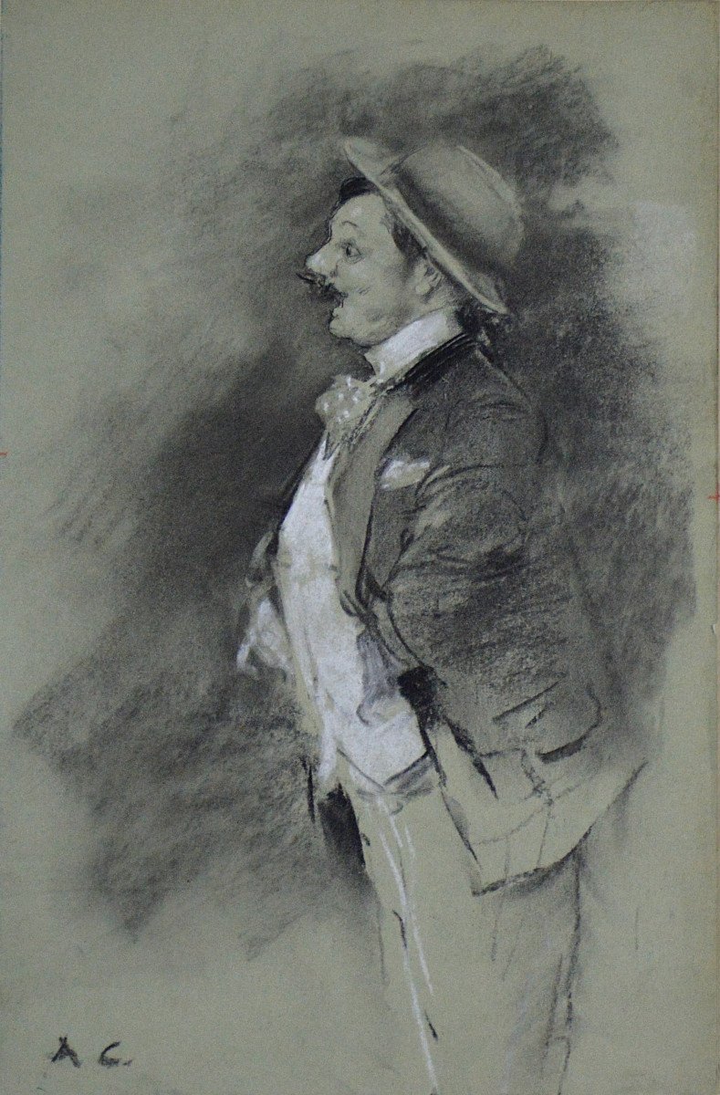Antoine Calbet 1860-1944.   "Chanteur de music-hall."