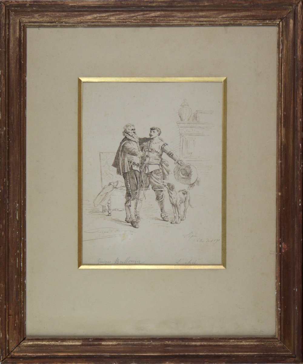 Louis-georges Brillouin 1817-1893. “the Sword.”-photo-3