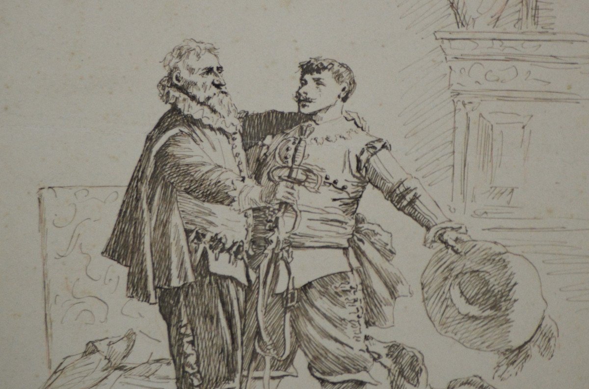 Louis-georges Brillouin 1817-1893. “the Sword.”-photo-2
