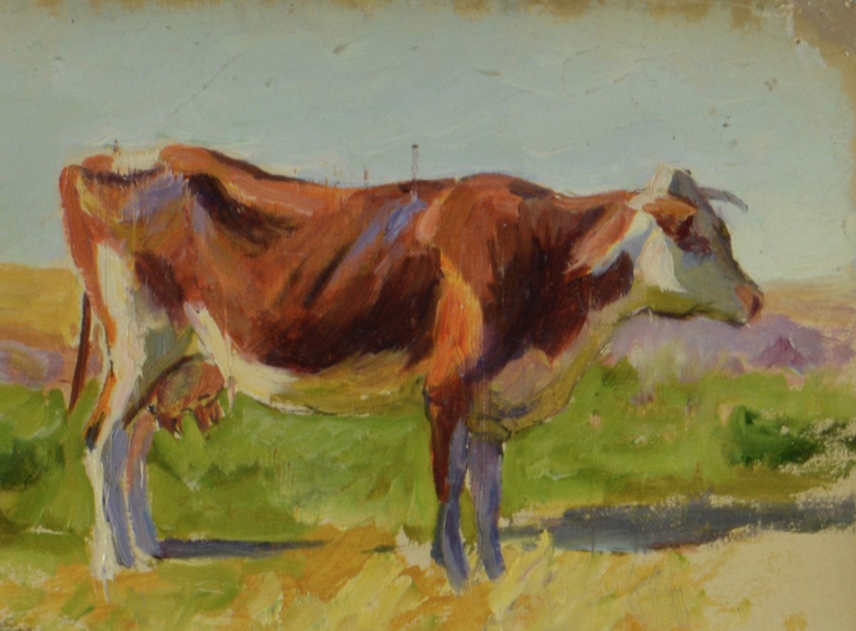 Charles Wislin 1852-1932. "Vaches."-photo-4