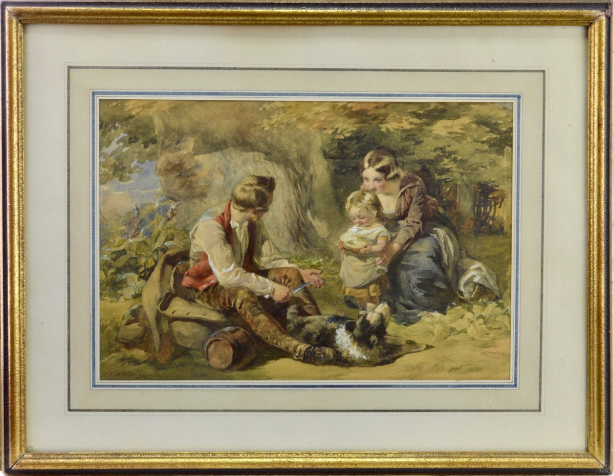 Henry Tanworth Wells 1828-1903. “family Picnic.”