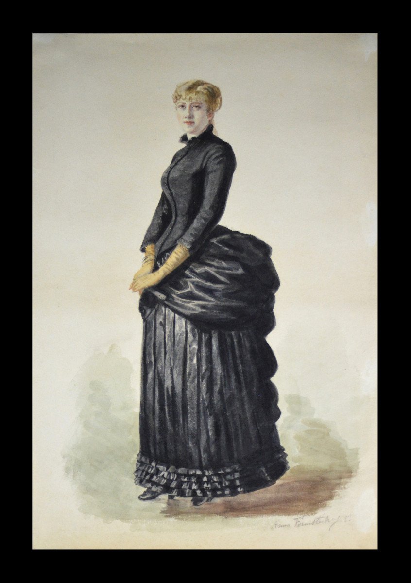Anna Formstecher 1848- ?  "Élégante."-photo-2