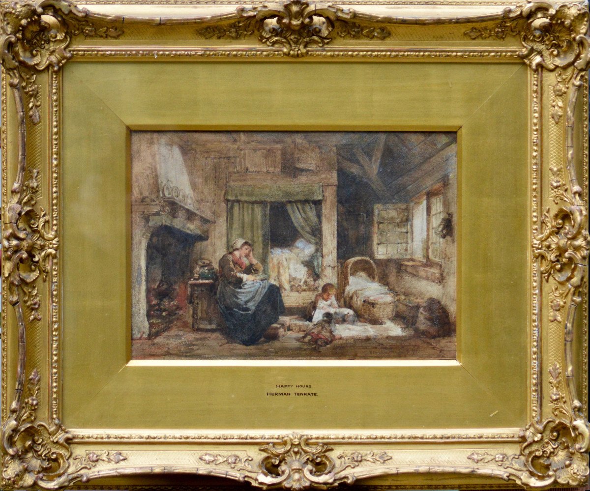 Herman Frederick Carel Ten-Kate 1822-1891.  "Les heures heureuses."