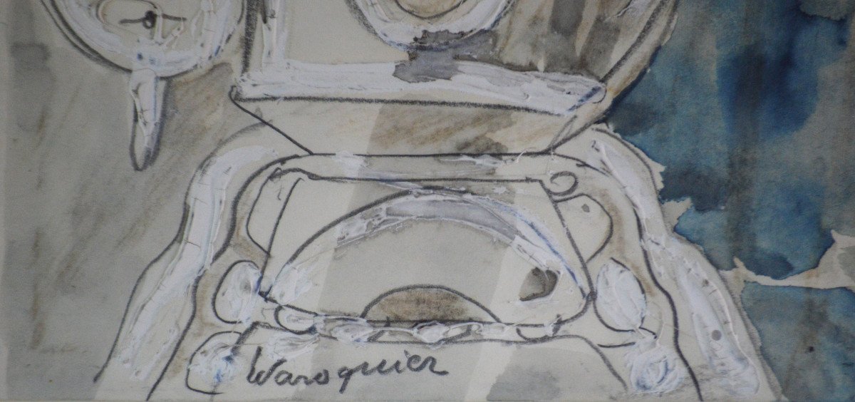 Henry de Waroquier 1881-1970. "Portrait."-photo-4