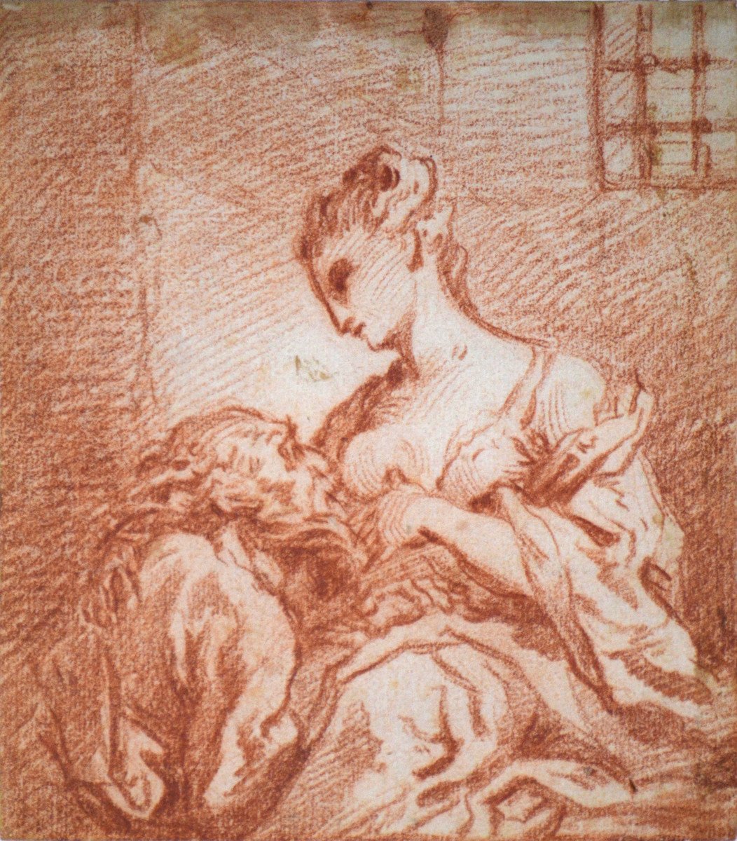 Italian School Of The 18th Century. “roman Charity.”