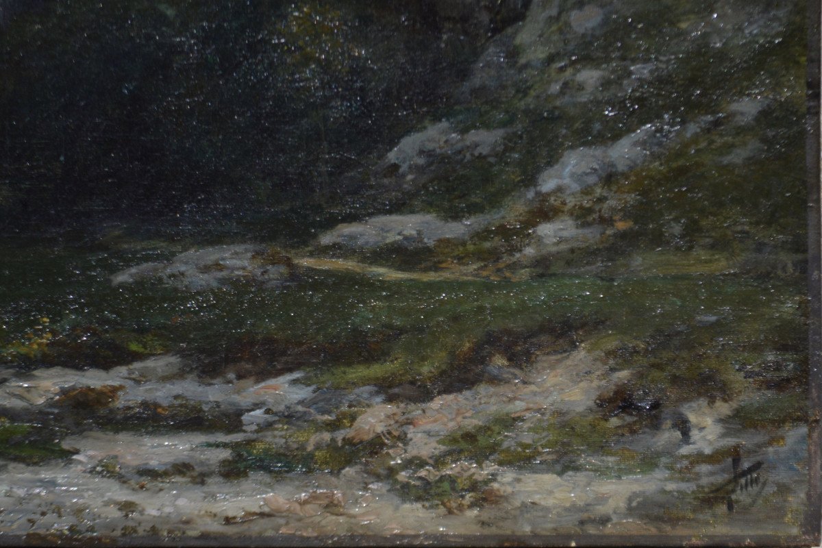 Horace Antoine Fonville 1832-1914. "landscape."-photo-3
