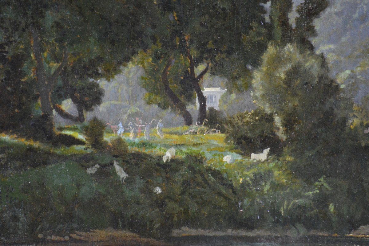 Auguste Anastasi 1820-1889. "walnut Trees Of The Island And Coteau De La Jonchère (bougival)."-photo-2