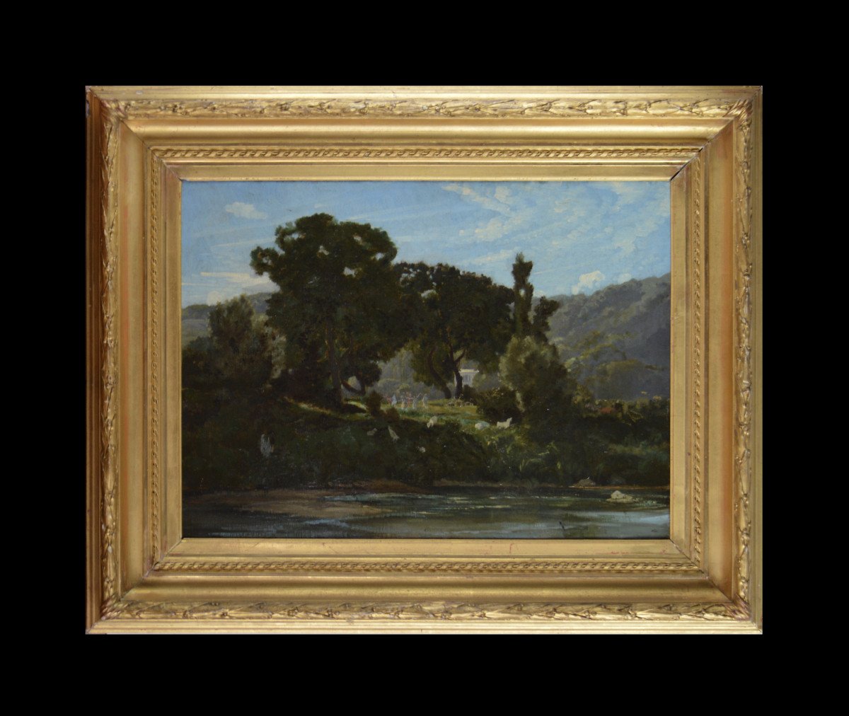 Auguste Anastasi 1820-1889. "walnut Trees Of The Island And Coteau De La Jonchère (bougival)."