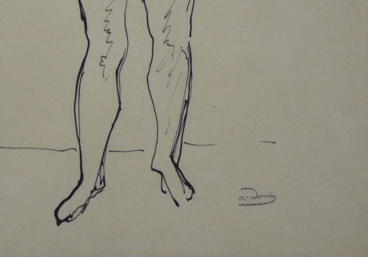 André Derain 1880-1954. "Femme nue debout."-photo-4