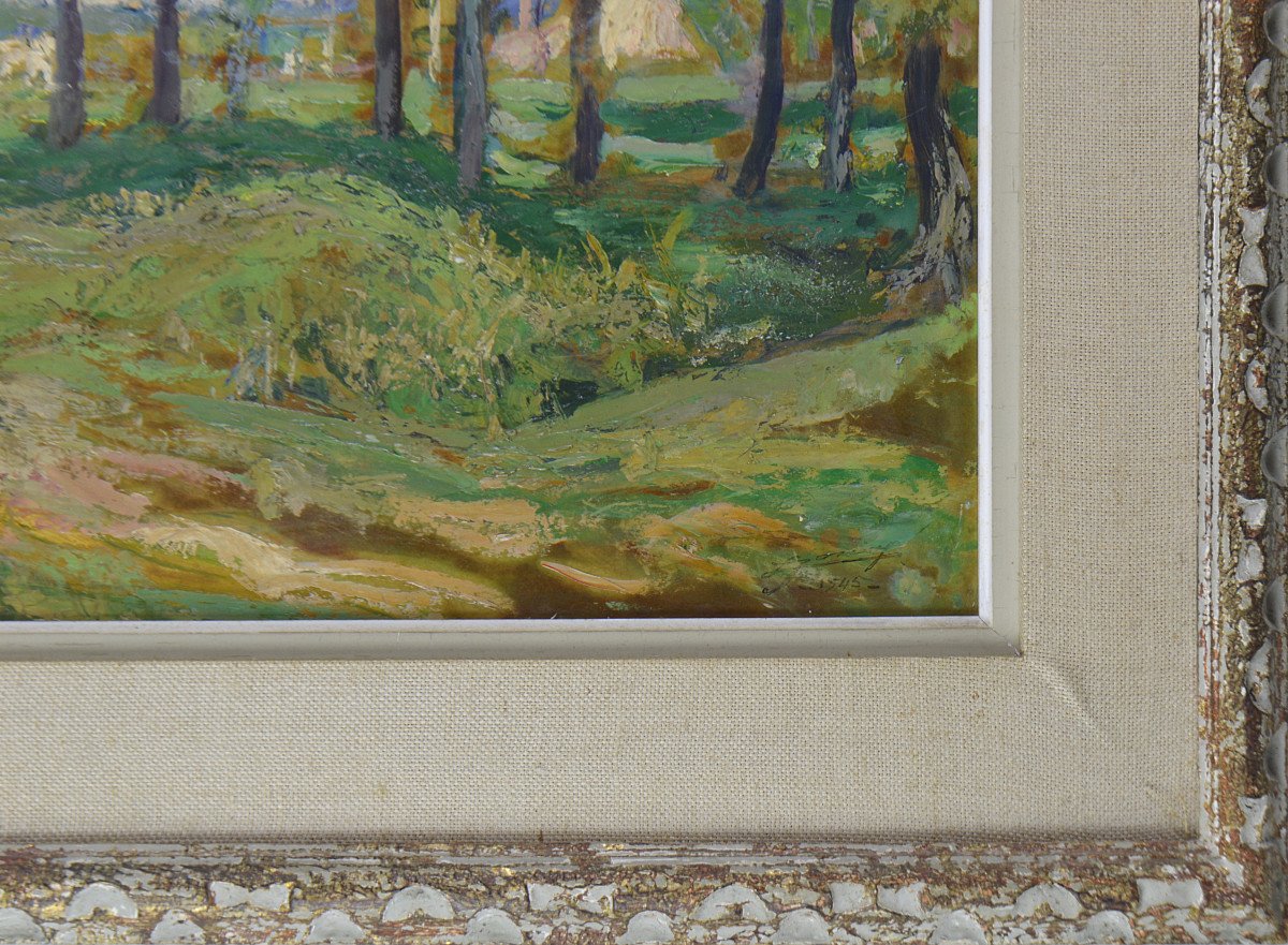 Lucien-hector Jonas 1880-1947. "landscape."-photo-4