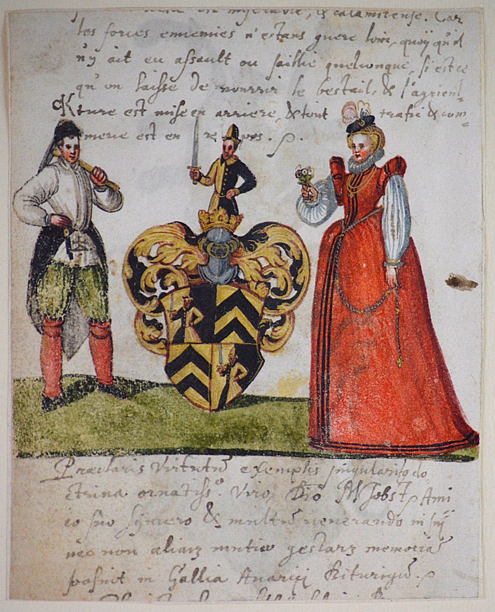 Coat Of Arms Of The Keckh Family Of Mayerstetten. (germany) Late 16th Century.-photo-2