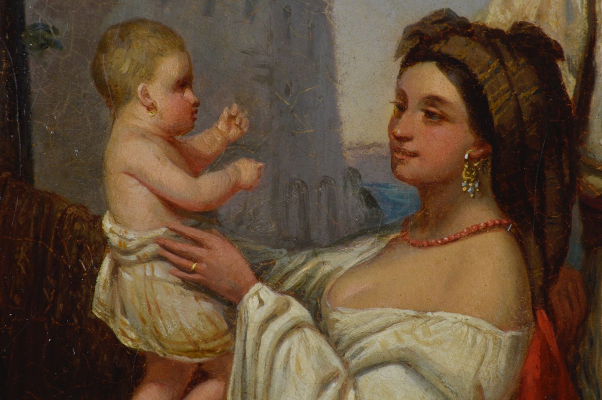 Auguste Antoine Massé 1795-1836. “neapolitan Family.”-photo-4
