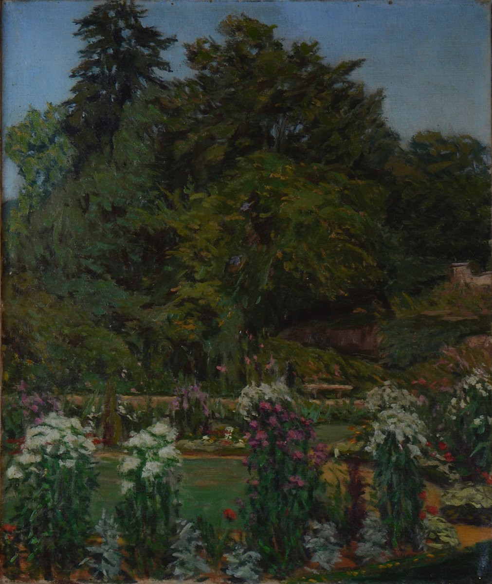 Paul Jamot 1863-1939. "the Artist's Garden In Bièvres."-photo-3