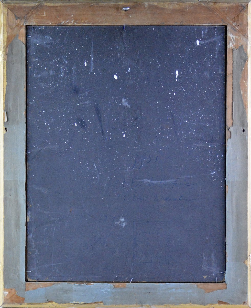 Hermann Vogel 1854-1918. École Allemande.  "Le repas a la ferme."-photo-6