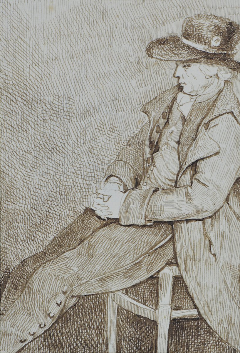 Marie Adélaïde Castellas Moitte 1747-1807. “Homme assis.”-photo-2