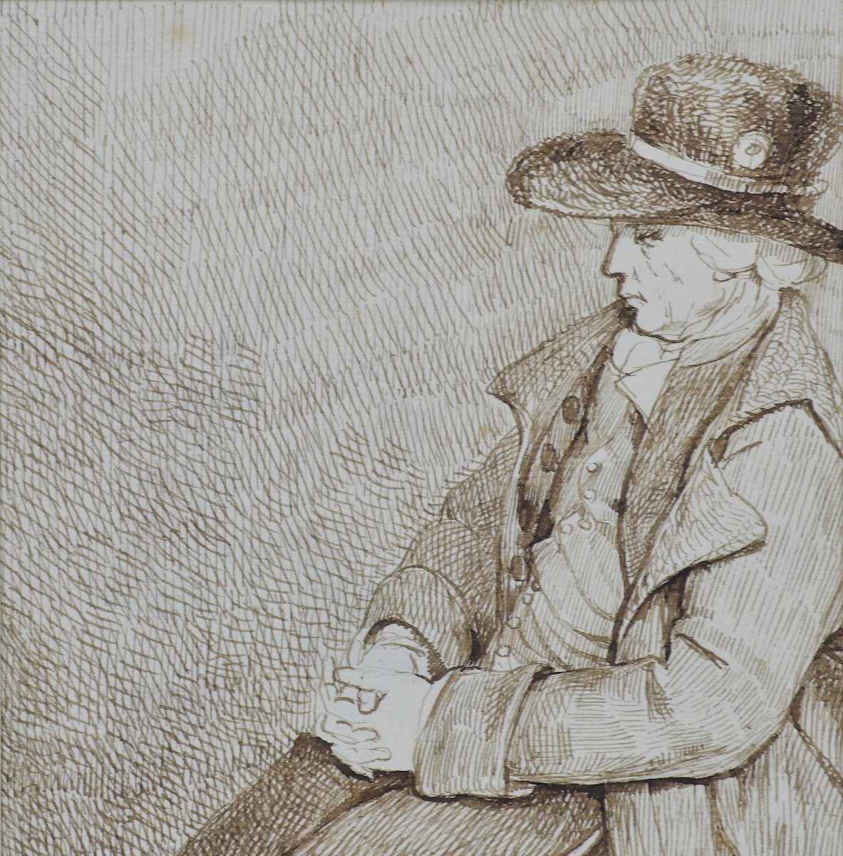 Marie Adélaïde Castellas Moitte 1747-1807. “Homme assis.”-photo-3