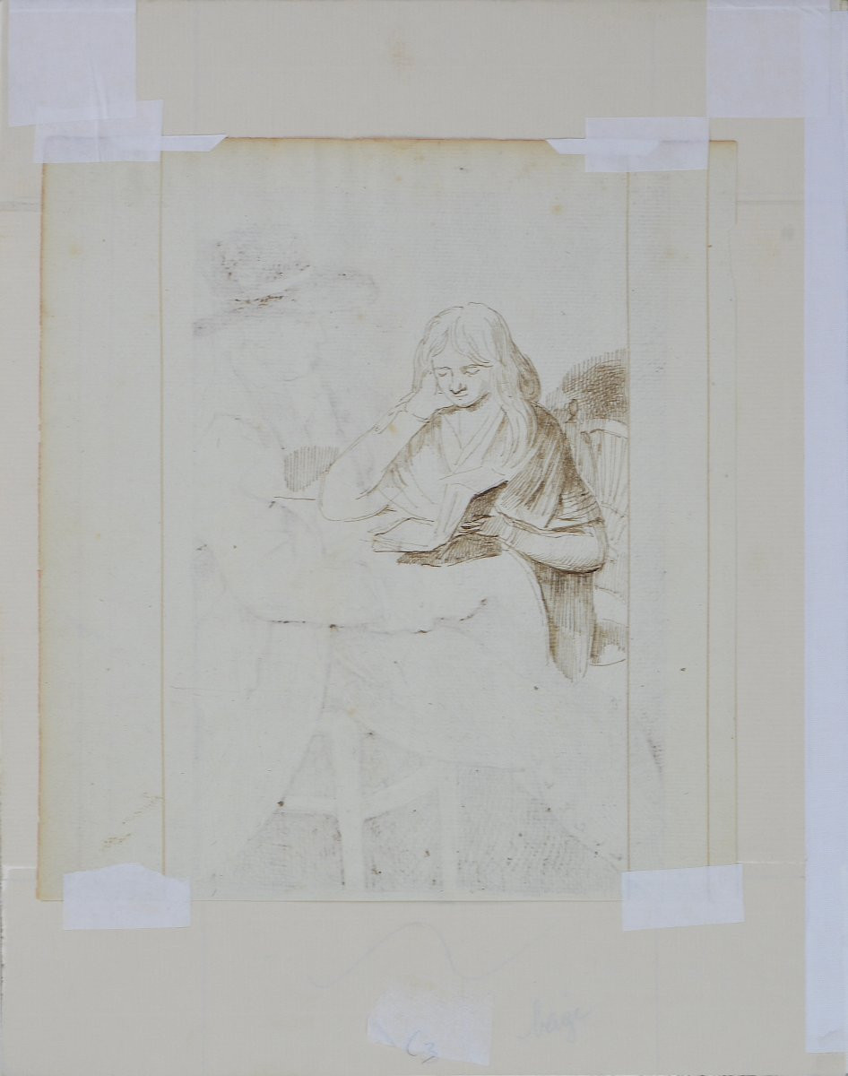 Marie Adélaïde Castellas Moitte 1747-1807. “Homme assis.”-photo-1