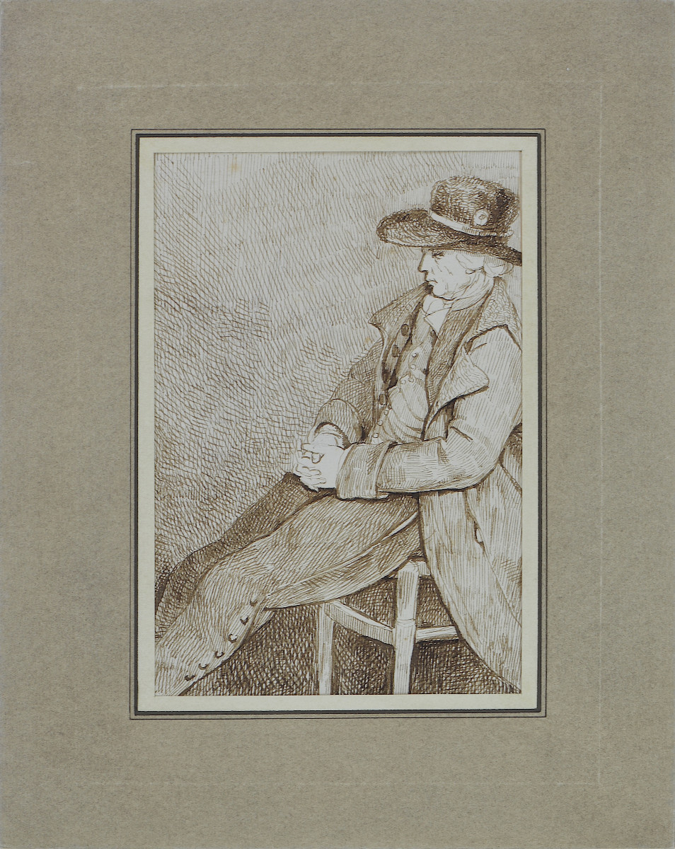 Marie Adélaïde Castellas Moitte 1747-1807. “Homme assis.”