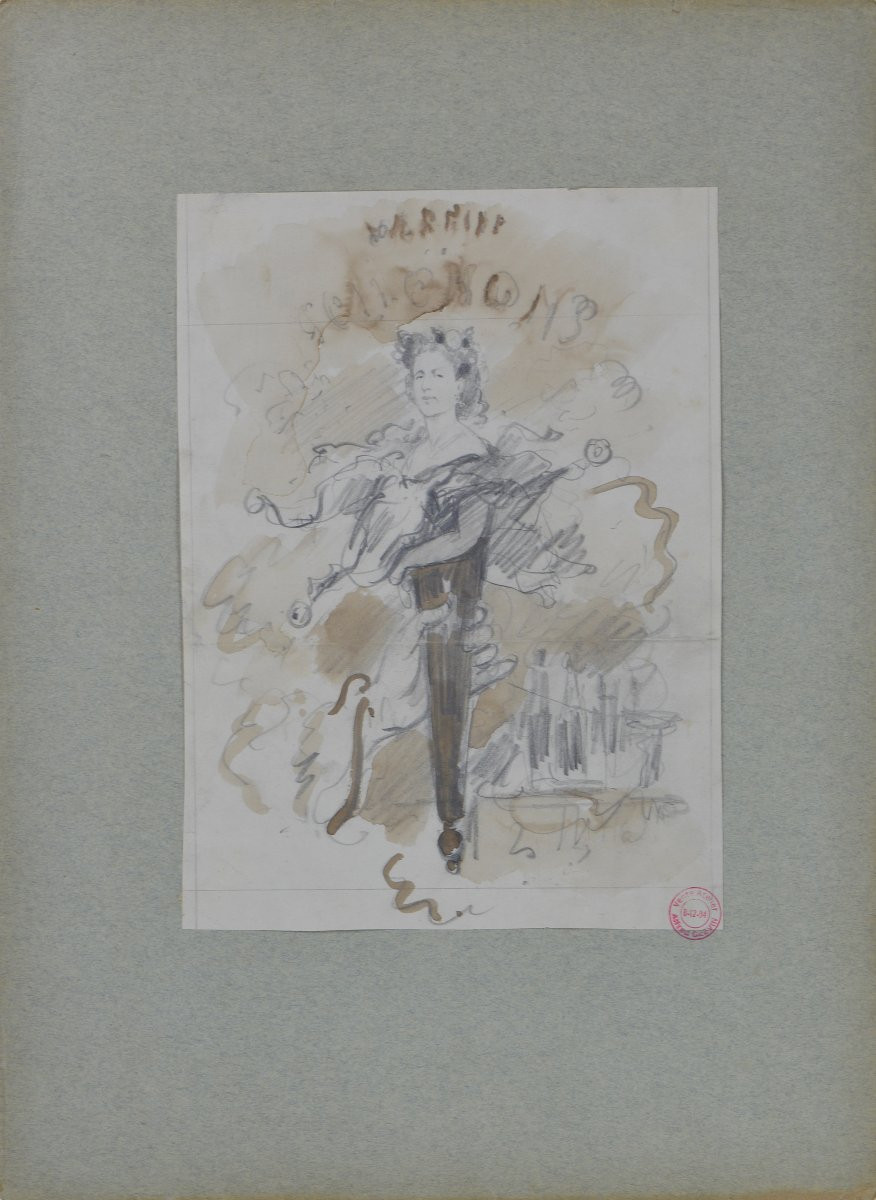 Alfred Grévin 1827-1892.  " La reine des ..."-photo-2
