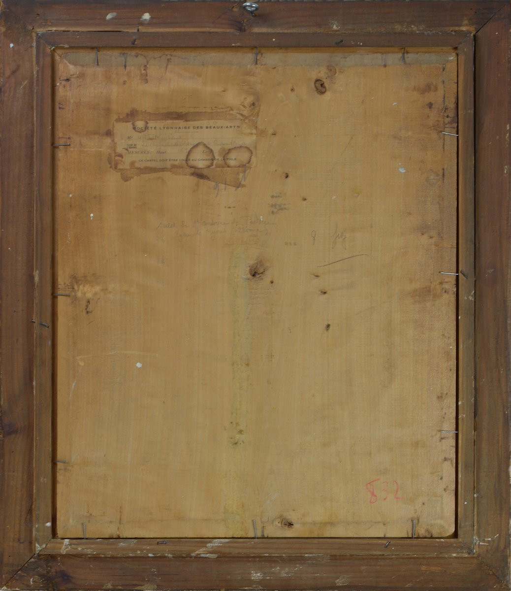 Paul Hurtin 1874-1962. "Autel de Saint-Antoine de Padoue dans l'église de Nyons dans la Drôme."-photo-5