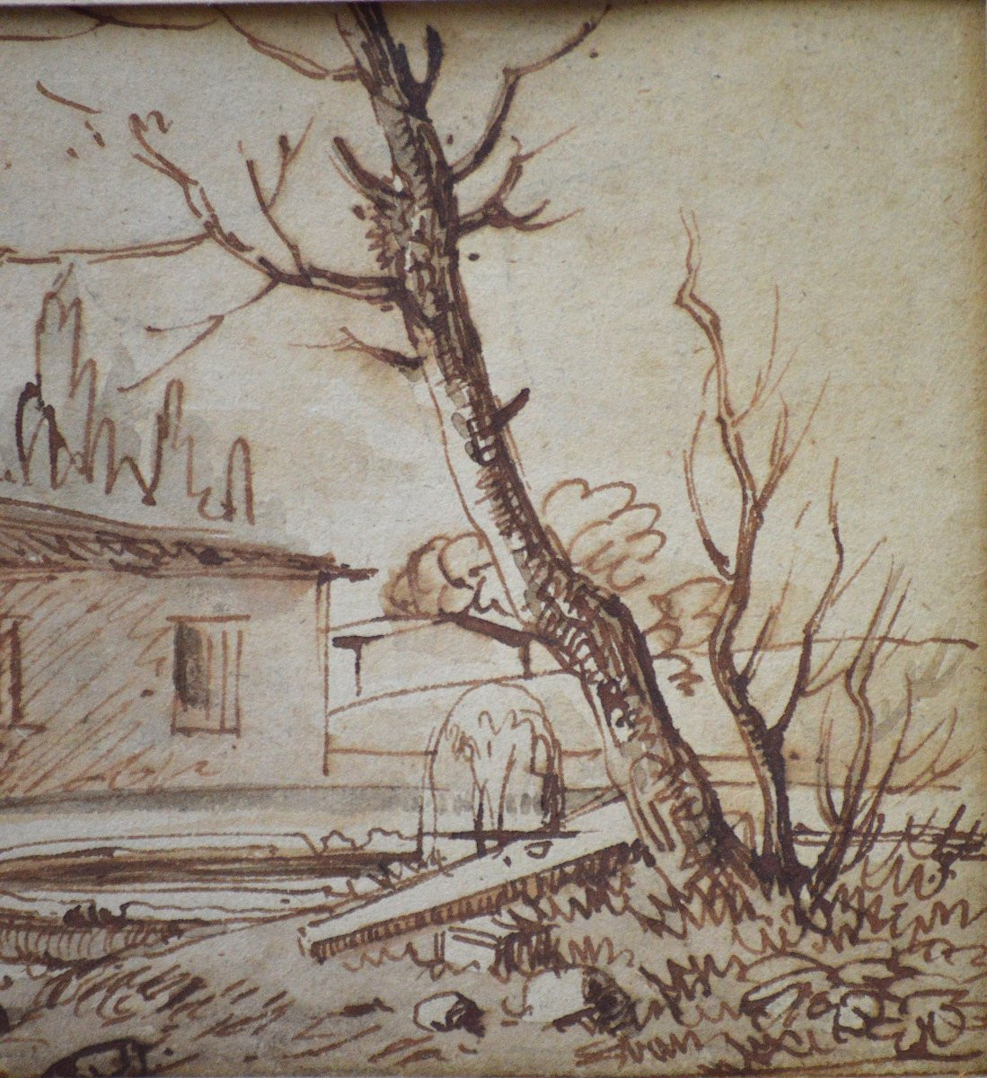Jean Victor Nicolle 1754-1836. "view Of The Villa Negroni In Rome."-photo-1