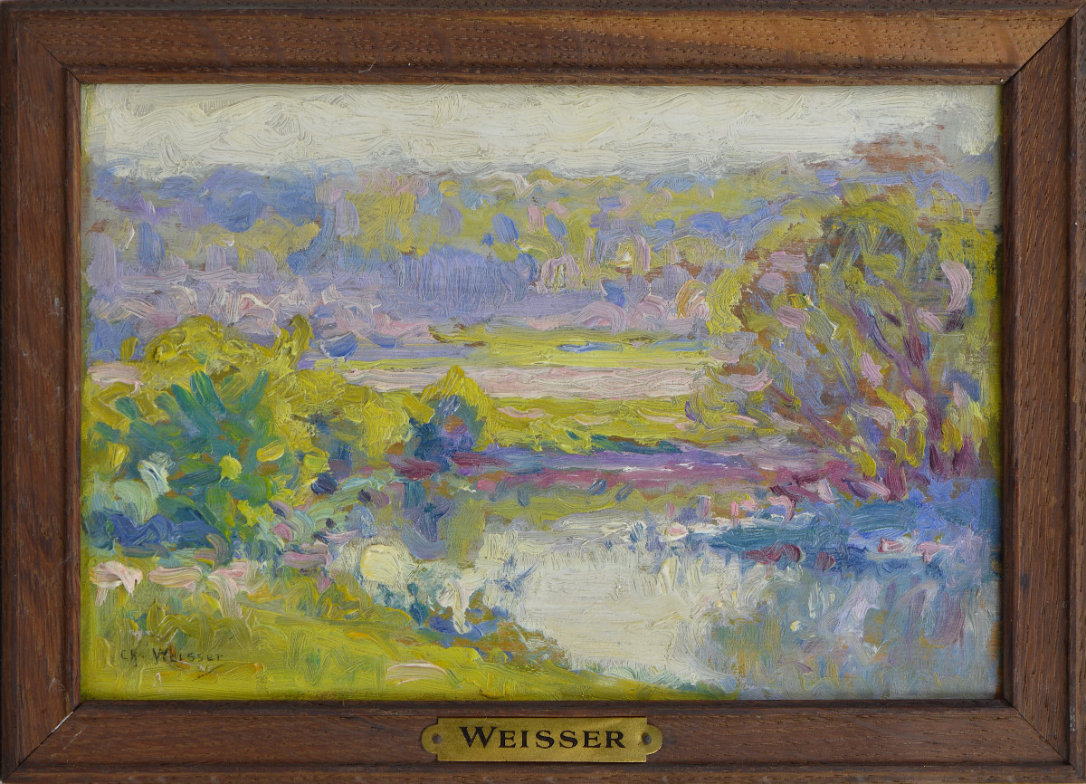 Charles Louis Auguste Weisser 1864-1940. "Paysage."