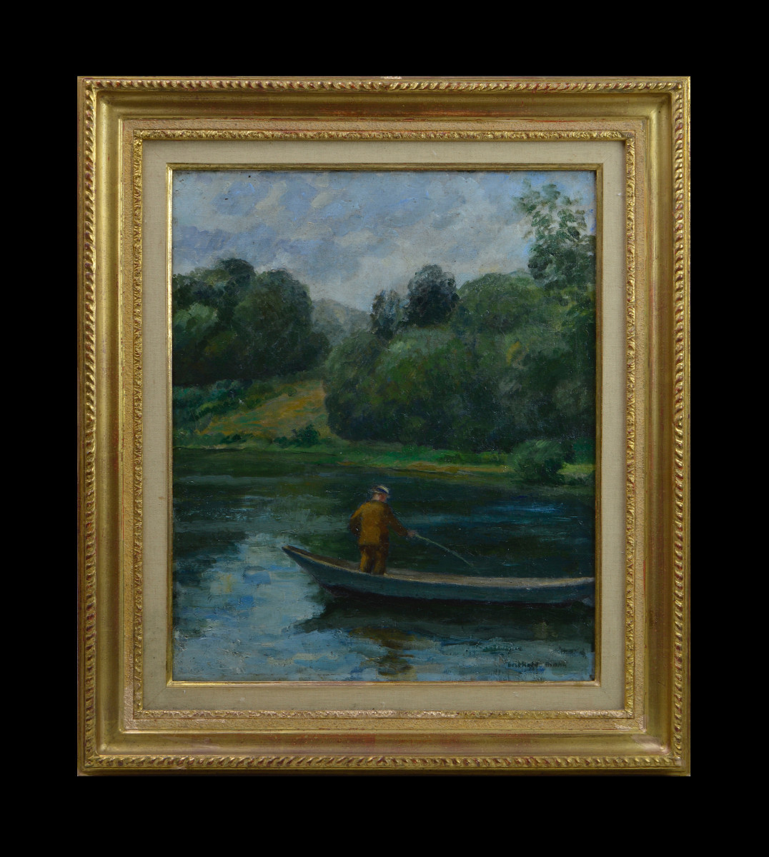 Berthold Mahn 1881-1975. "Pêcheur." -photo-2