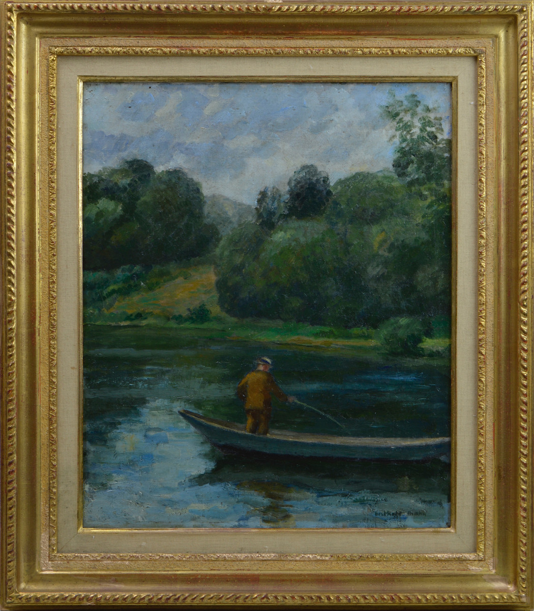 Berthold Mahn 1881-1975. "Pêcheur." 