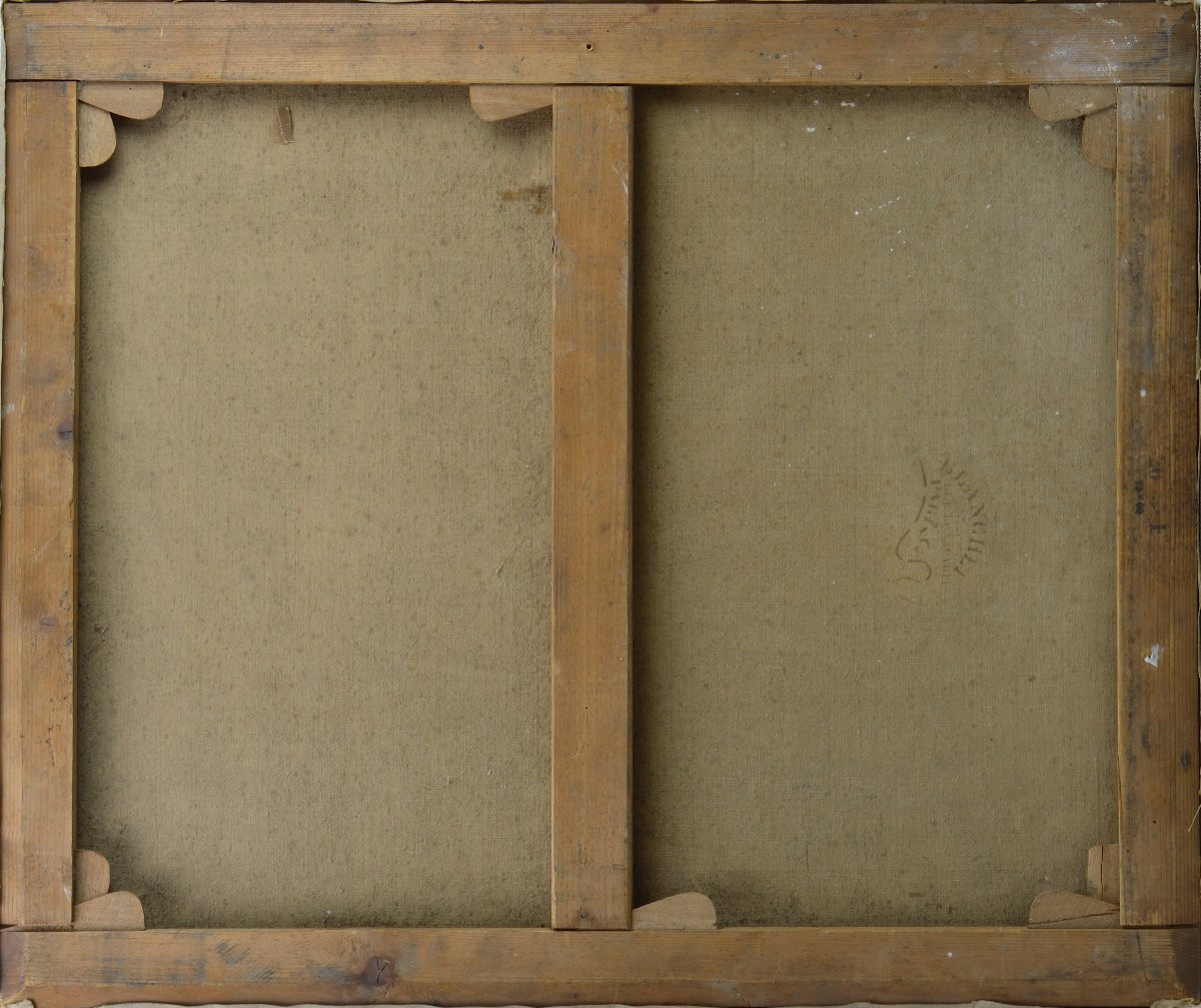 Projet de trumeau vers 1930. "Vue d'un parc."-photo-4