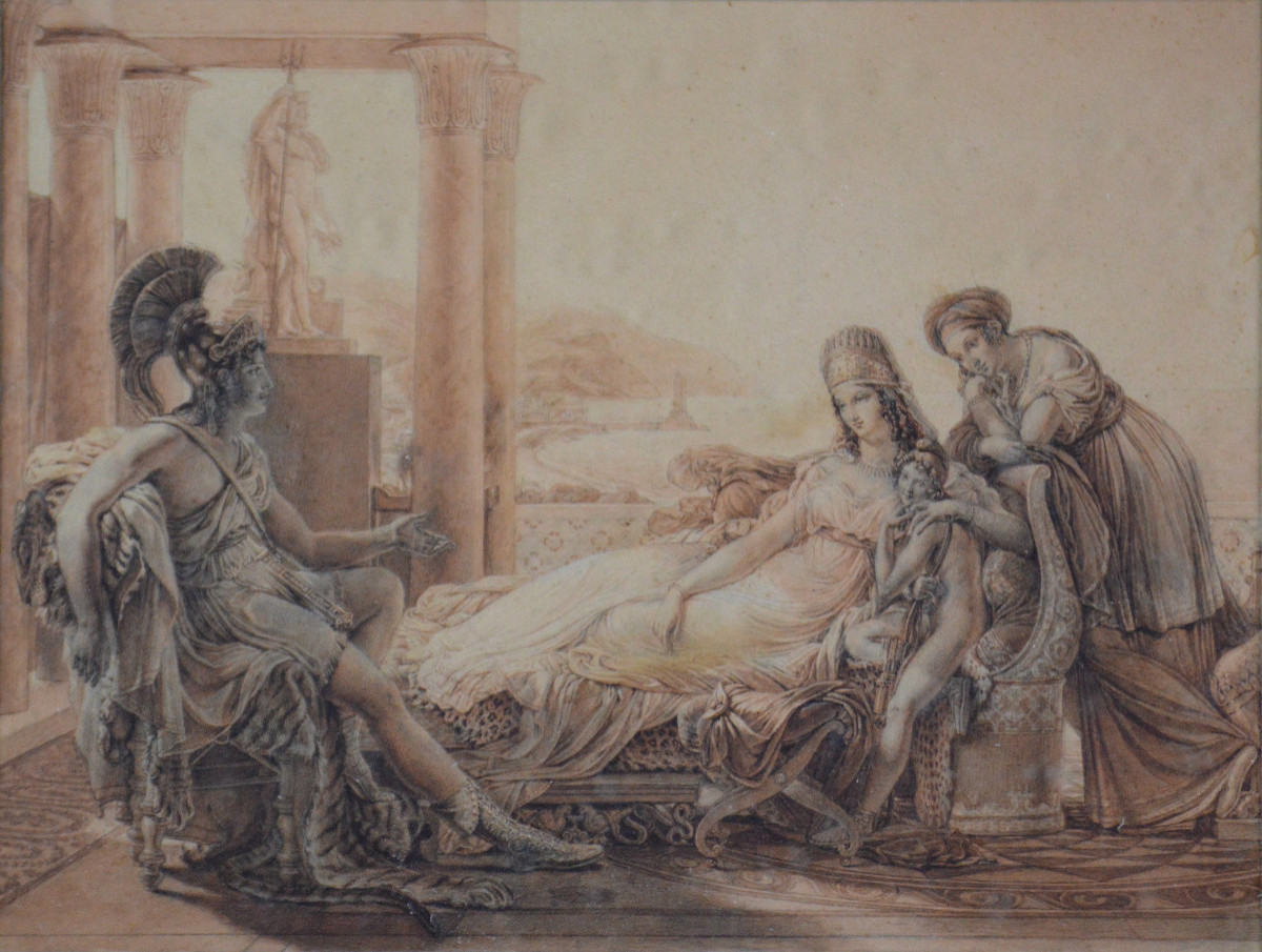 Alexandre Vincent Sixdeniers 1795-1846. "aeneas And Dido."