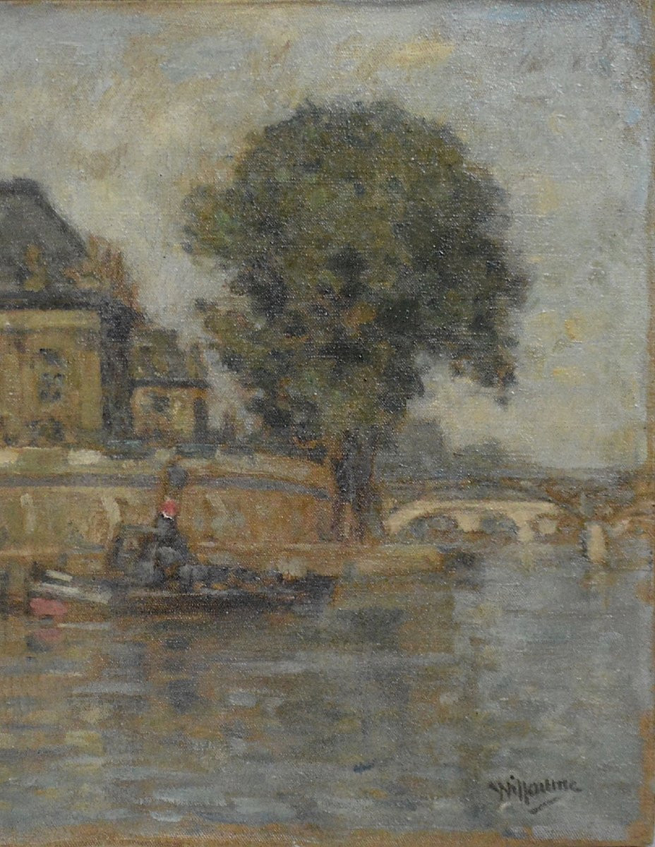 Louis Wuillaume 1874-1949. "L'institut à Paris quai Conti."-photo-1