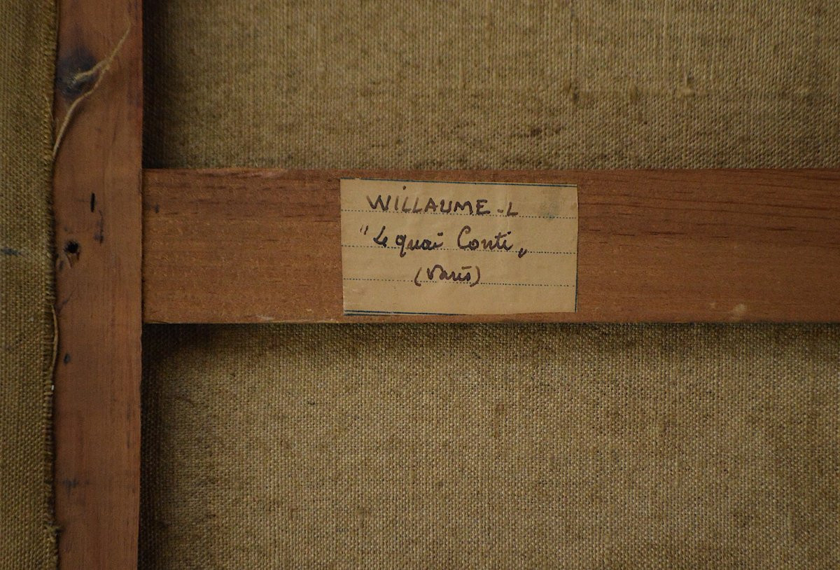 Louis Wuillaume 1874-1949. "L'institut à Paris quai Conti."-photo-4